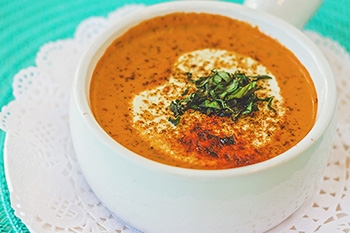 Higher-Fiber Fire Roasted Tomato Soup